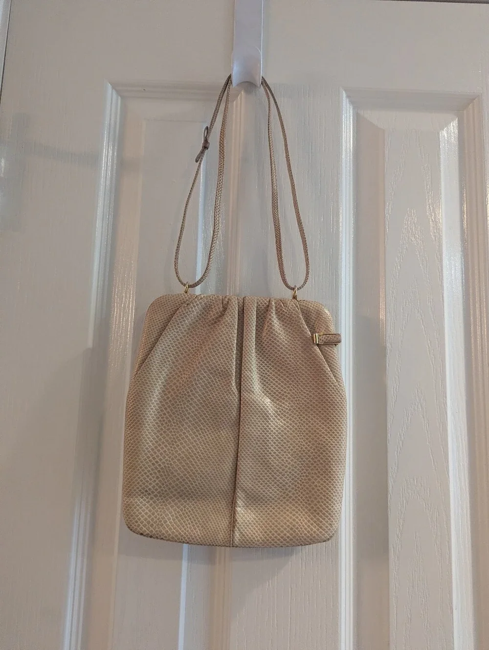 Vintage Judith Leiber Snakeskin Leather Bag